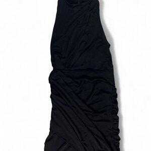 Le Chateau - Black ruched mini dress #minidress